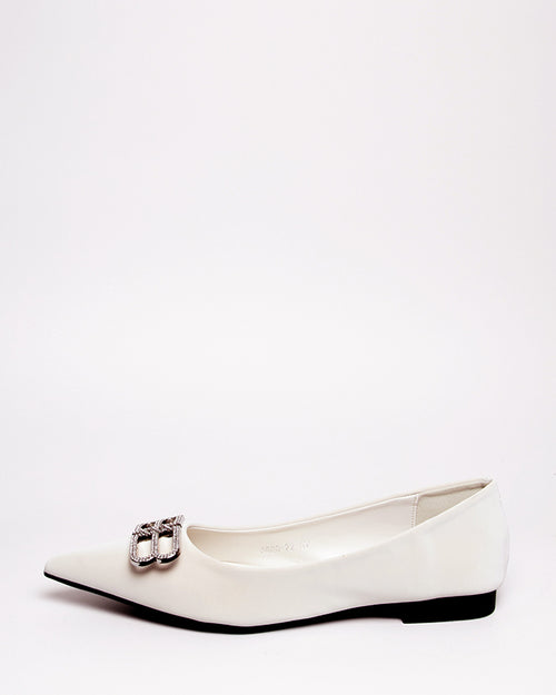 Luna Leather Flat